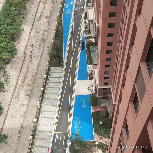 蘇州小區道路劃線_蘇州小區車位劃線飛揚項目